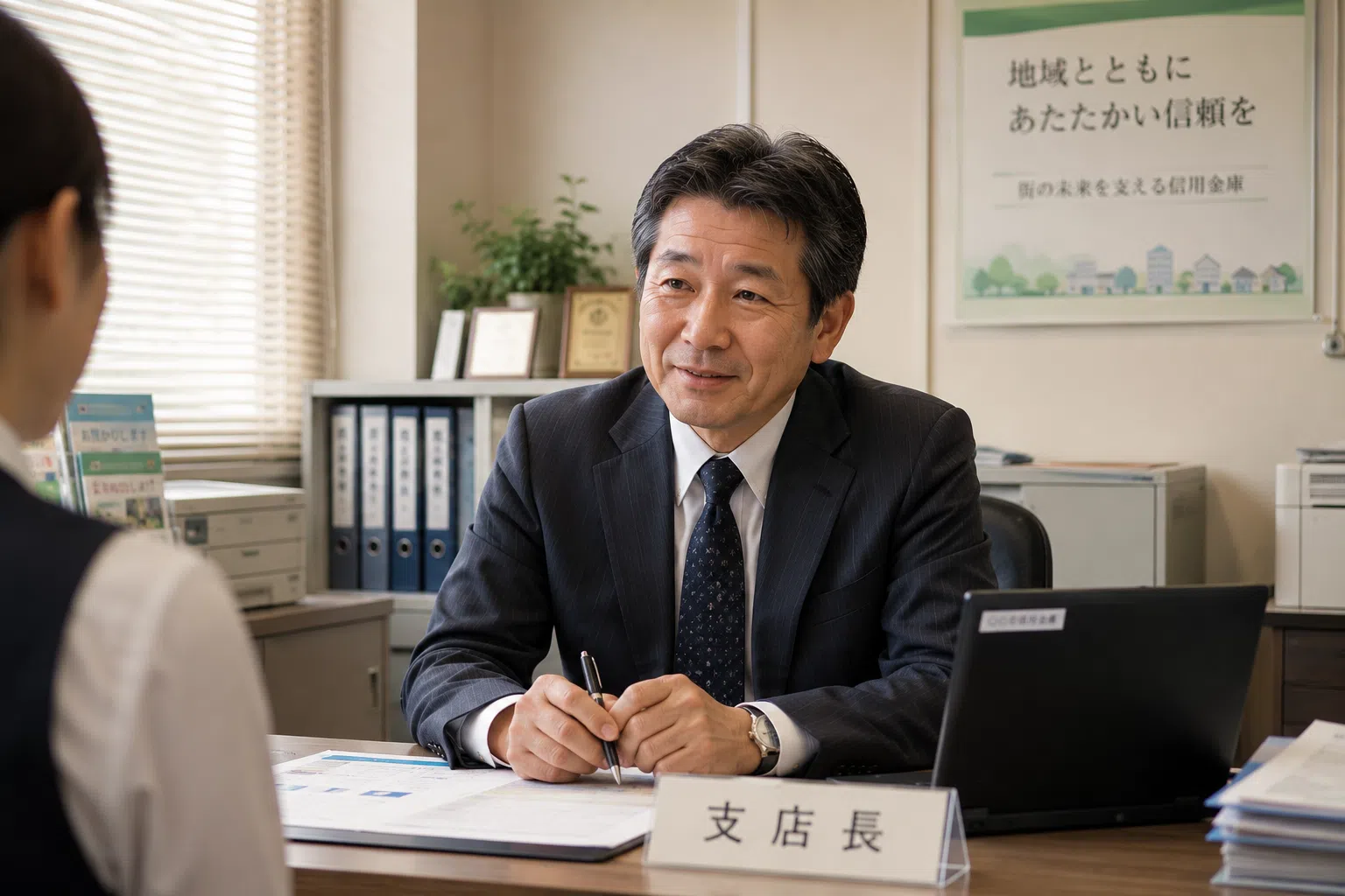 銀行員への退職祝いイメージ