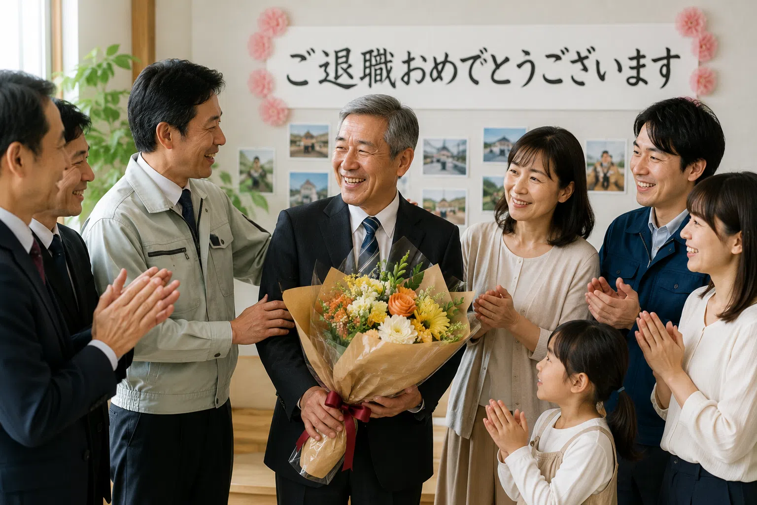 さまざまな職種やご家族への退職祝いイメージ