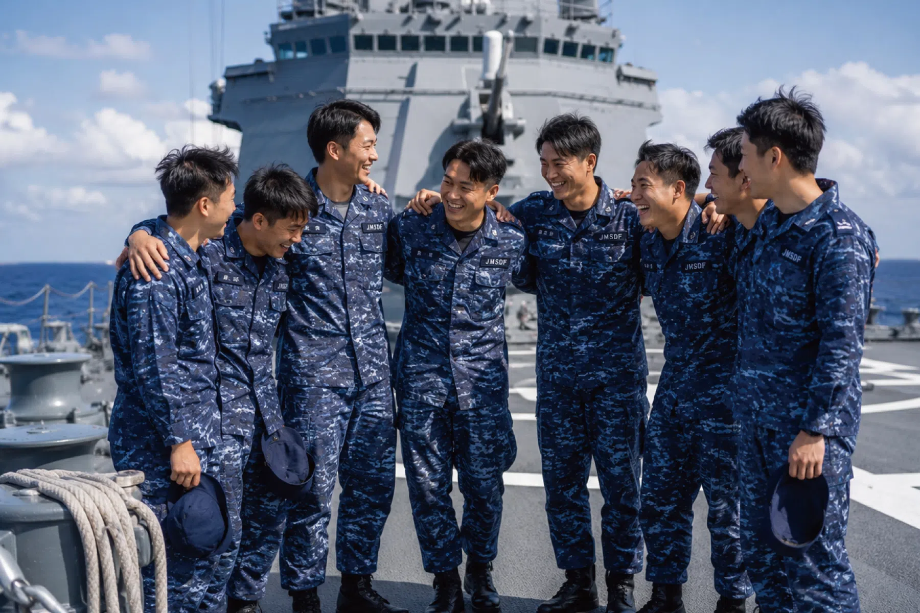自衛隊の仲間で作る記念品イメージ