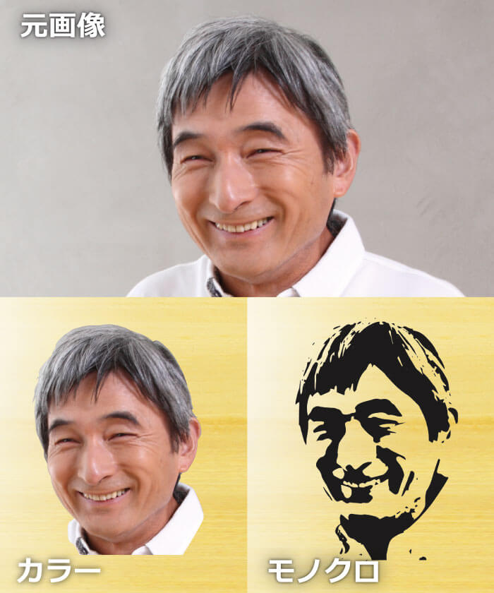 ご退職者様の写真加工