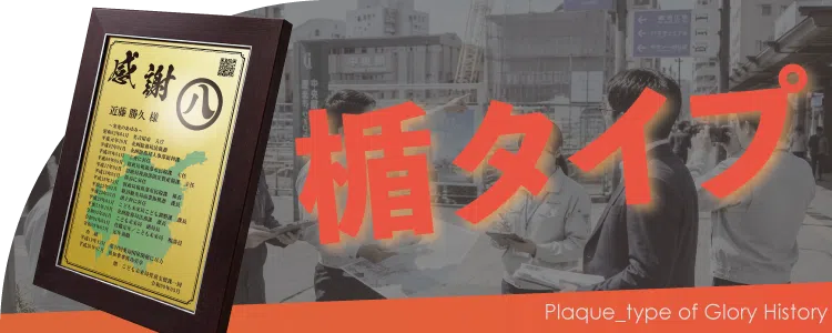 栄光のあゆみ 楯タイプの価格・サイズ案内