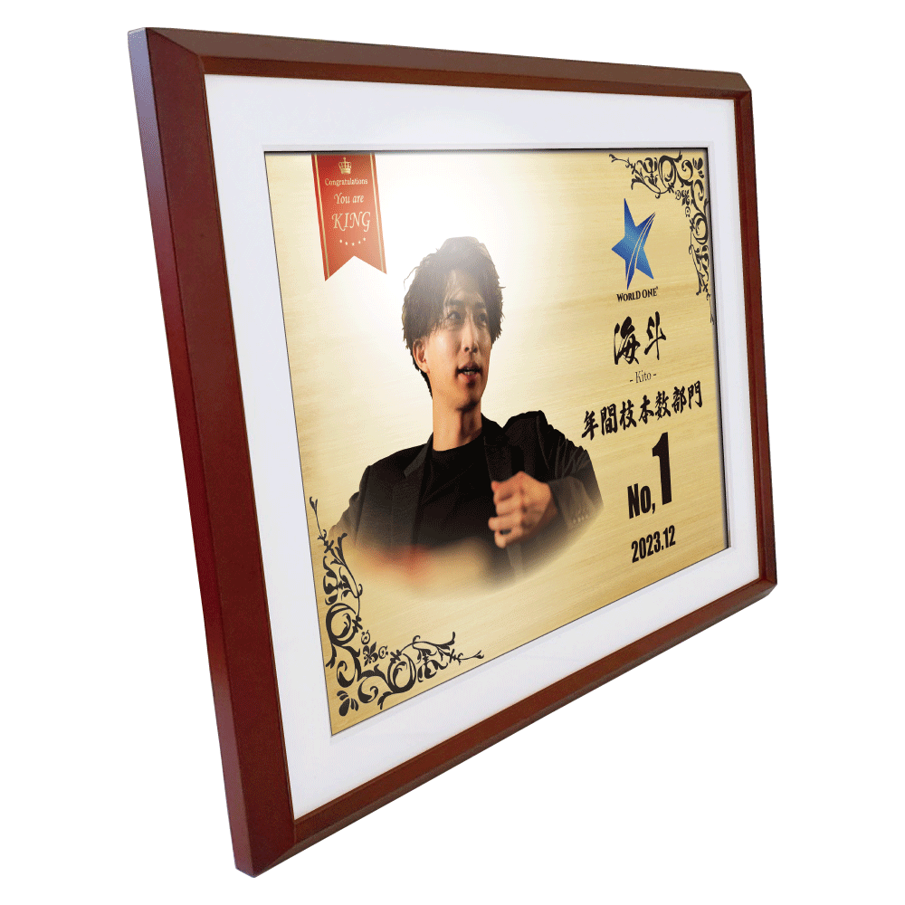 ホスト表彰記念プレート“栄光のあゆみ”額1号