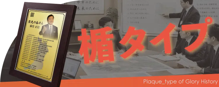 栄光のあゆみ 楯タイプの価格・サイズ案内