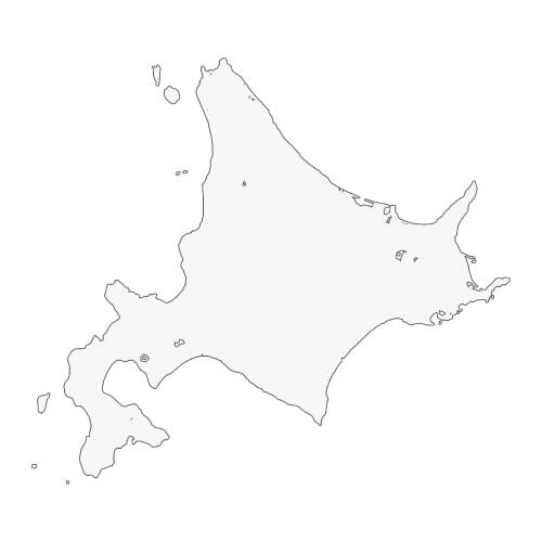 地図イラスト 北海道 オーダーメイド退職祝い 栄光のあゆみ