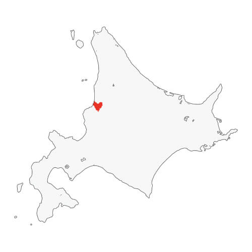 地図イラスト 留萌地域 オーダーメイド退職祝い 栄光のあゆみ