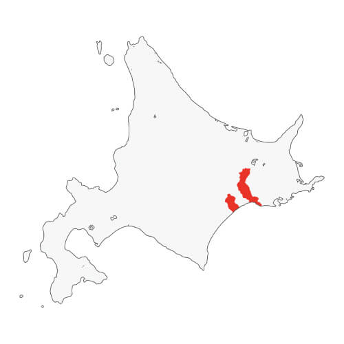 地図イラスト 釧路地域 オーダーメイド退職祝い 栄光のあゆみ
