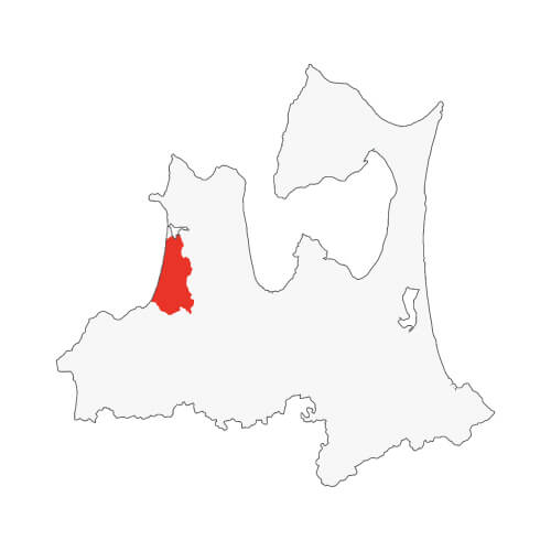 地図イラスト 西北地域 オーダーメイド退職祝い 栄光のあゆみ