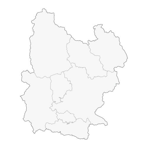 地図イラスト 盛岡地域 オーダーメイド退職祝い 栄光のあゆみ