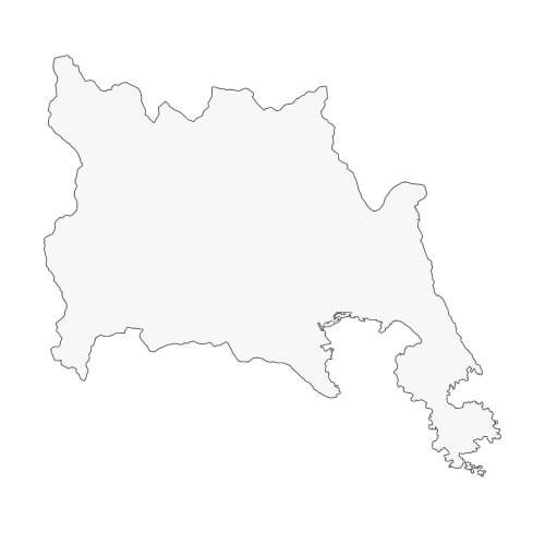 地図イラスト 沿岸地域 オーダーメイド退職祝い 栄光のあゆみ