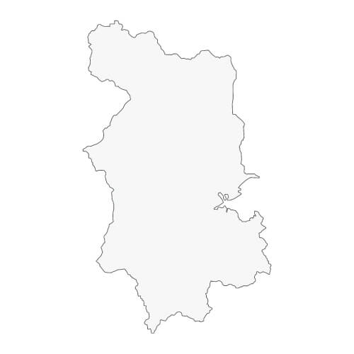 地図イラスト 盛岡地域 オーダーメイド退職祝い 栄光のあゆみ