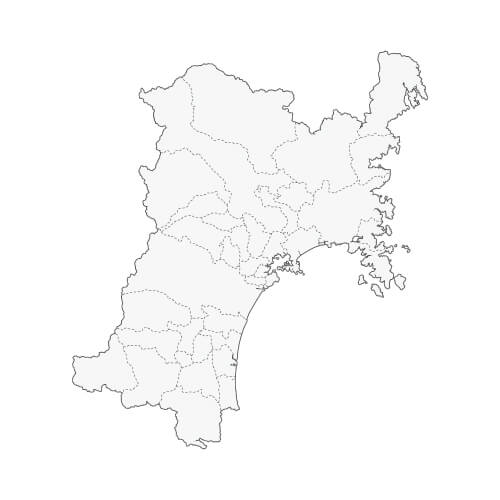 地図イラスト 宮城県 オーダーメイド退職祝い 栄光のあゆみ