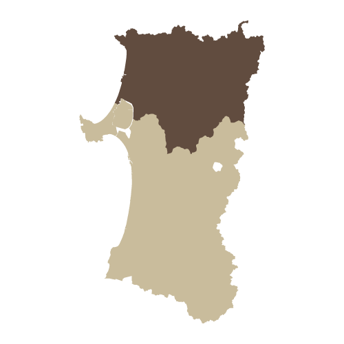 地図イラスト 県南地域 オーダーメイド退職祝い 栄光のあゆみ