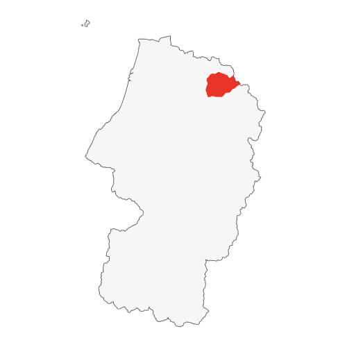 地図イラスト 最上地域 オーダーメイド退職祝い 栄光のあゆみ