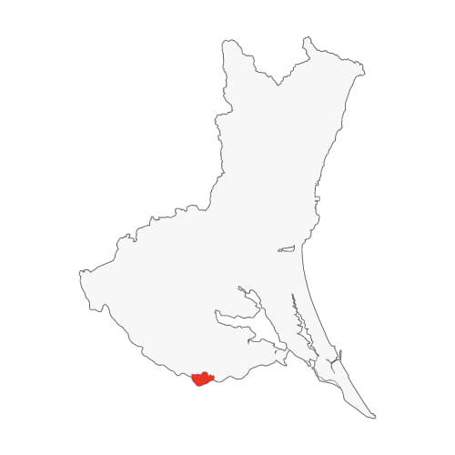 地図イラスト 県南地域 オーダーメイド退職祝い 栄光のあゆみ