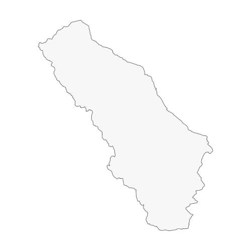 地図イラスト 県北地域 オーダーメイド退職祝い 栄光のあゆみ