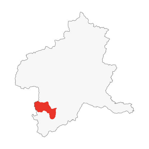 地図イラスト 西毛地域 オーダーメイド退職祝い 栄光のあゆみ