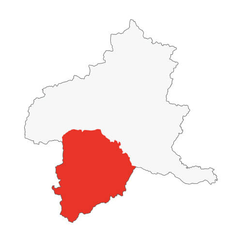 地図イラスト 西毛地域 オーダーメイド退職祝い 栄光のあゆみ