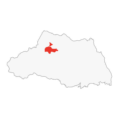 地図イラスト 北部地域 オーダーメイド退職祝い 栄光のあゆみ