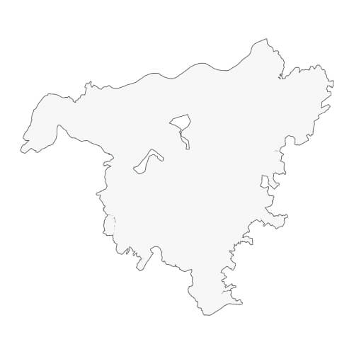 印旛地域の地図イラスト