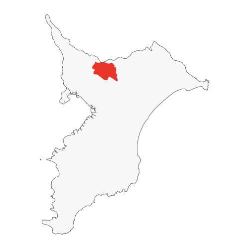 地図イラスト 印旛地域 オーダーメイド退職祝い 栄光のあゆみ