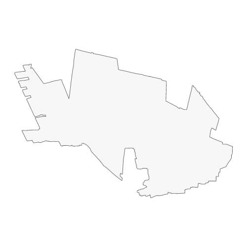 地図イラスト 北多摩地域 オーダーメイド退職祝い 栄光のあゆみ