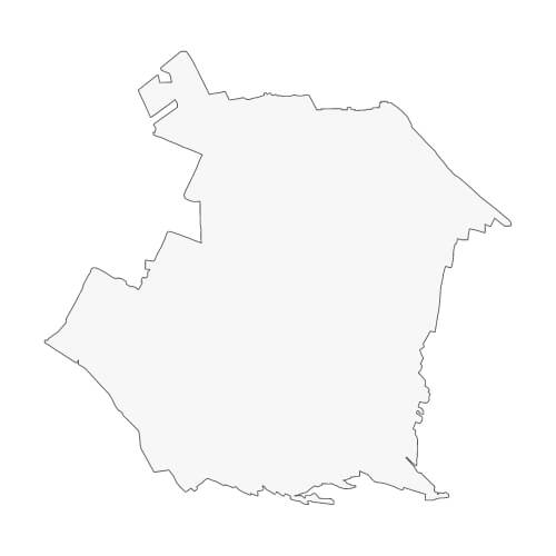 地図イラスト 北多摩地域 オーダーメイド退職祝い 栄光のあゆみ