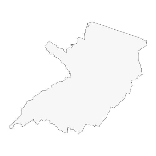 地図イラスト 南多摩地域 オーダーメイド退職祝い 栄光のあゆみ