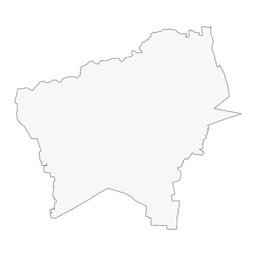 地図イラスト 北多摩地域 オーダーメイド退職祝い 栄光のあゆみ