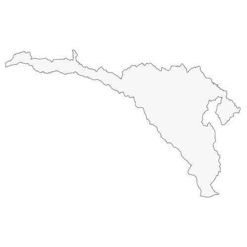 地図イラスト 南多摩地域 オーダーメイド退職祝い 栄光のあゆみ