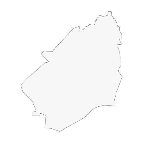 地図イラスト 北多摩地域 オーダーメイド退職祝い 栄光のあゆみ