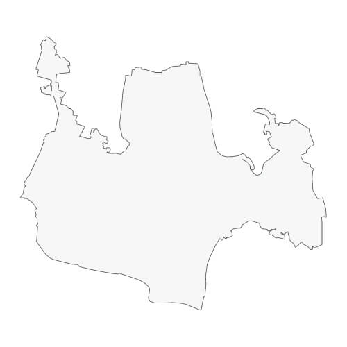 地図イラスト 北多摩地域 オーダーメイド退職祝い 栄光のあゆみ