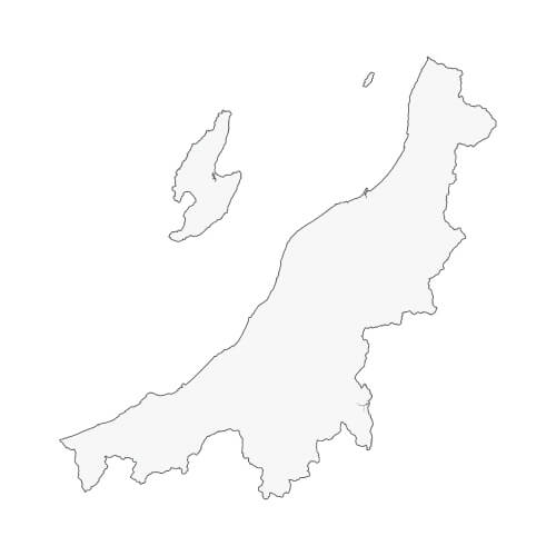 地図イラスト 新潟県 オーダーメイド退職祝い 栄光のあゆみ