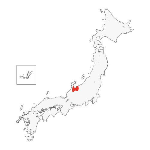 地図イラスト 富山県 オーダーメイド退職祝い 栄光のあゆみ