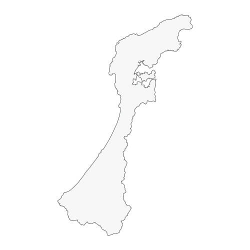 地図イラスト 石川県 オーダーメイド退職祝い 栄光のあゆみ
