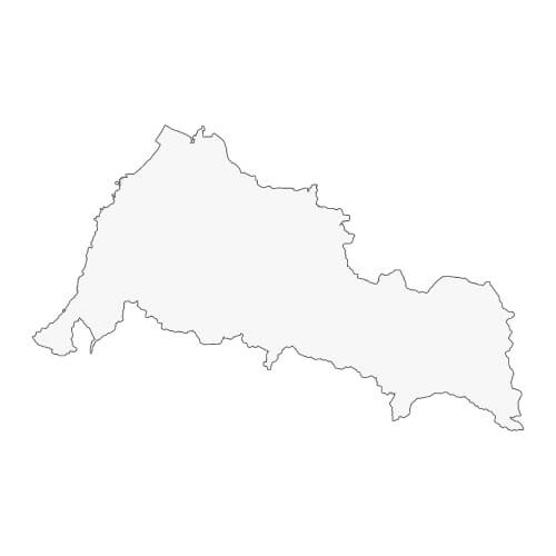 地図イラスト 嶺北地域 オーダーメイド退職祝い 栄光のあゆみ