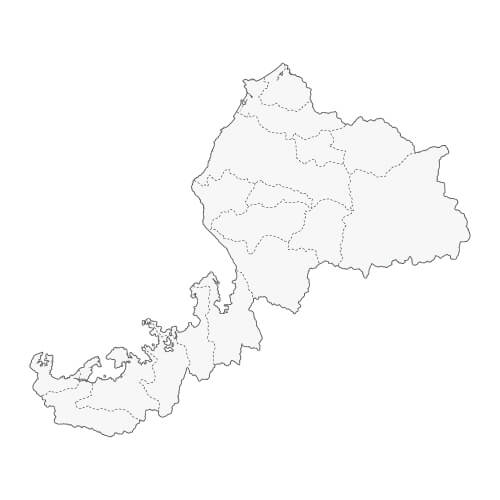 地図イラスト 福井県 オーダーメイド退職祝い 栄光のあゆみ