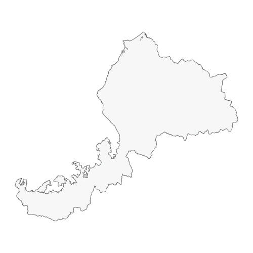 福井県の地図イラスト
