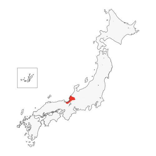 地図イラスト 福井県 オーダーメイド退職祝い 栄光のあゆみ