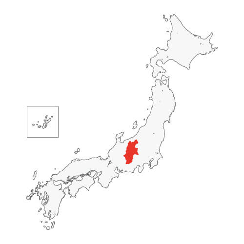 地図イラスト 長野県 オーダーメイド退職祝い 栄光のあゆみ