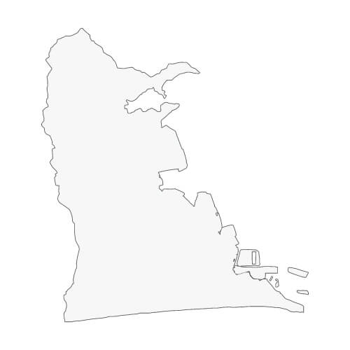 地図イラスト 西部地域 オーダーメイド退職祝い 栄光のあゆみ