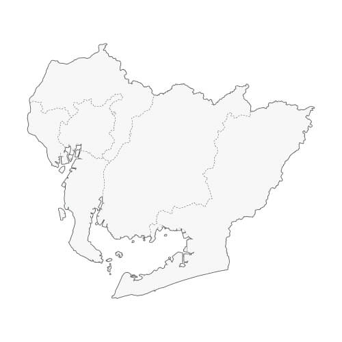 地図イラスト 愛知県 オーダーメイド退職祝い 栄光のあゆみ