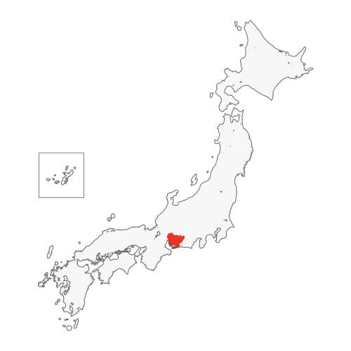 地図イラスト 愛知県 オーダーメイド退職祝い 栄光のあゆみ