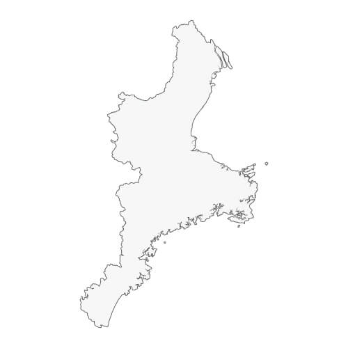 地図イラスト 三重県 オーダーメイド退職祝い 栄光のあゆみ