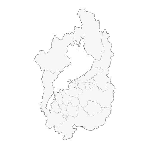 地図イラスト 滋賀県 オーダーメイド退職祝い 栄光のあゆみ