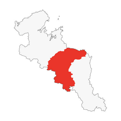 南丹地域の地図イラスト