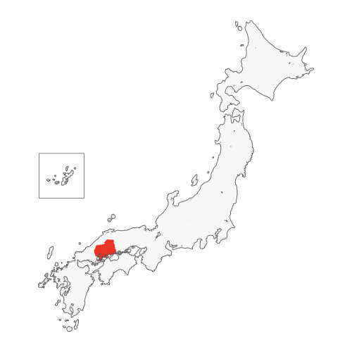 地図イラスト 広島県 オーダーメイド退職祝い 栄光のあゆみ