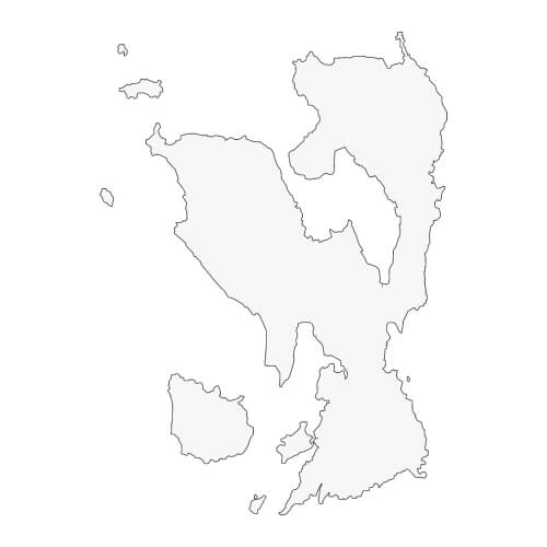 地図イラスト 西部地域 オーダーメイド退職祝い 栄光のあゆみ