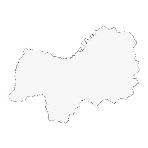 地図イラスト 東予地域 オーダーメイド退職祝い 栄光のあゆみ