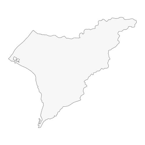 地図イラスト 安芸地域 オーダーメイド退職祝い 栄光のあゆみ