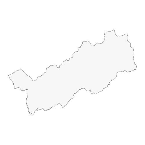 地図イラスト 物部川地域 オーダーメイド退職祝い 栄光のあゆみ